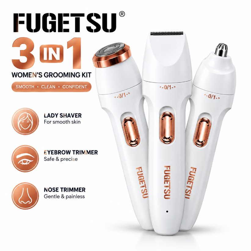 3 in 1 Rechargeable Women’s Razor & Eyebrow Trimmer