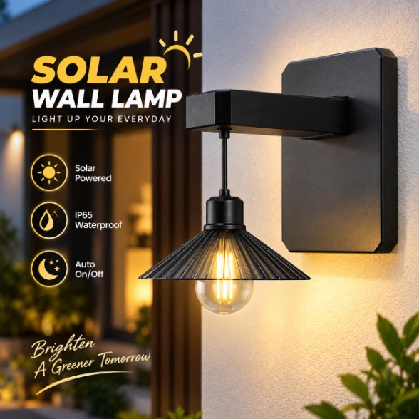 Outdoor Solar Wall Lamp Waterproof