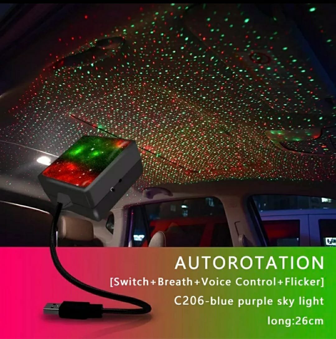 Automatic Dancing –  Interior Car/Room – Romantic atmosphere Decoration Laser Light.
